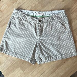 Merona Gray and White Chino Shorts - size 6